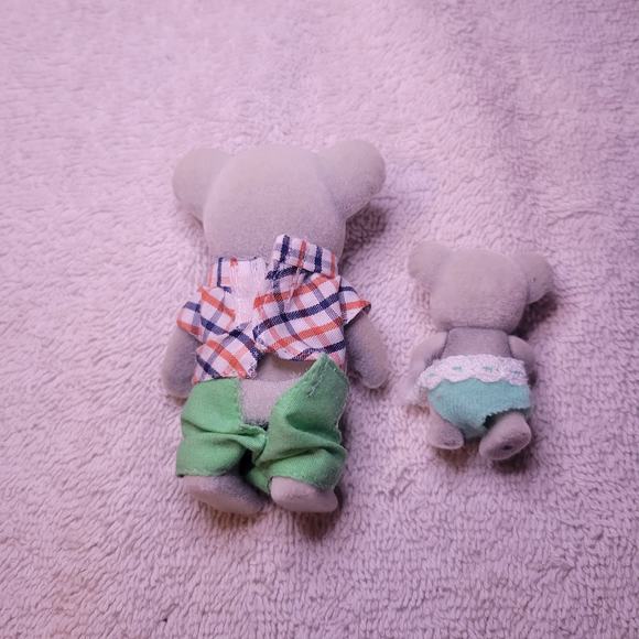 Sylvanian Calico Critters Koala Bear Family Daddy & Daughter Lot Of 2 Flocked - Picture 3 of 5